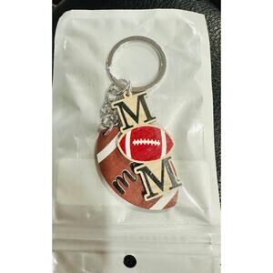 New- Football Mom Keychain